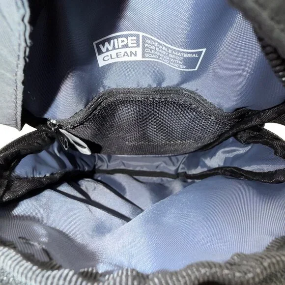 Adidas Unisex Black Nylon Multiple Zippered Adjustable Strap Sling Backpack - Picture 10 of 16